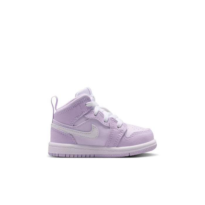 Nike Kids' Jordan 1 Mid Shoes - Violet Mist / Barely Grape / White - Just For Sports