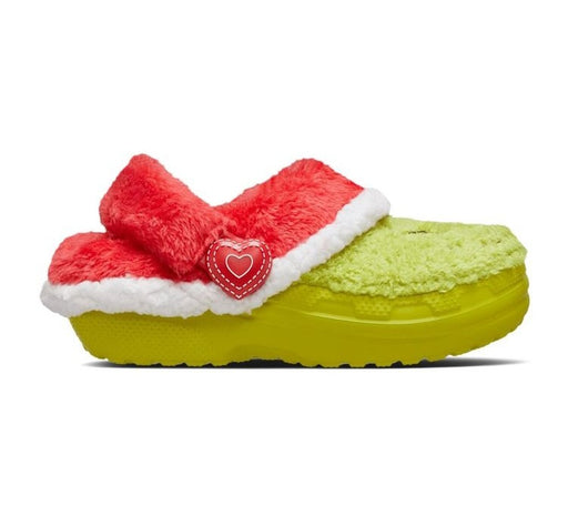 Crocs Kids' The Grinch Classic Lined Shoes - Green / Multicolor - Just For Sports