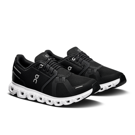 On Running Women's Cloud 6 Wide Shoes - Black / White - Just For Sports
