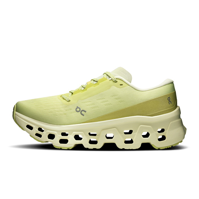 On Running Women's Cloudmonster 3 Wide Shoes - Limelight / Seedling