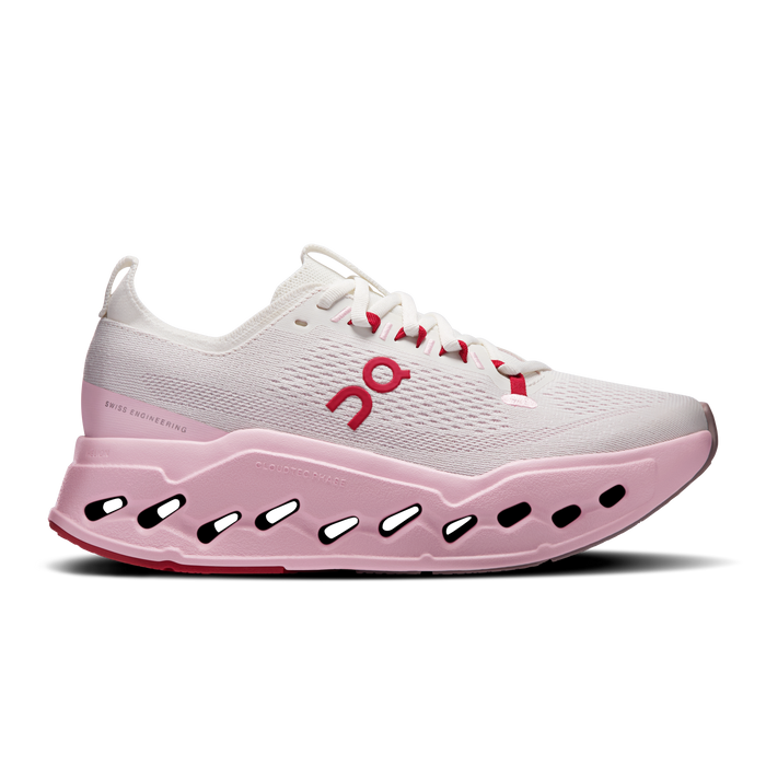 On Running Women's Cloudsurfer Max Shoes - Ivory / Peony - Just For Sports