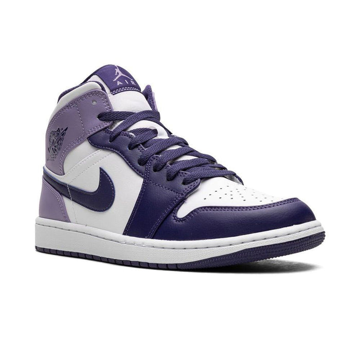 Nike Men's Air Jordan 1 Mid Shoes - Sky J Blueberry / White / Light Purple