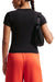 Nike Women's Sportswear Chill Knit Slim Cropped T-Shirt Apparel - Black - Just For Sports