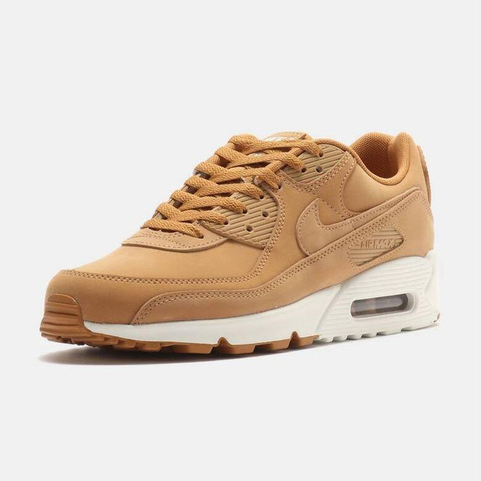 Nike Men's Air Max 90 Premium Shoes - Flax / Sail