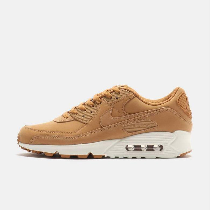 Nike Men's Air Max 90 Premium Shoes - Flax / Sail