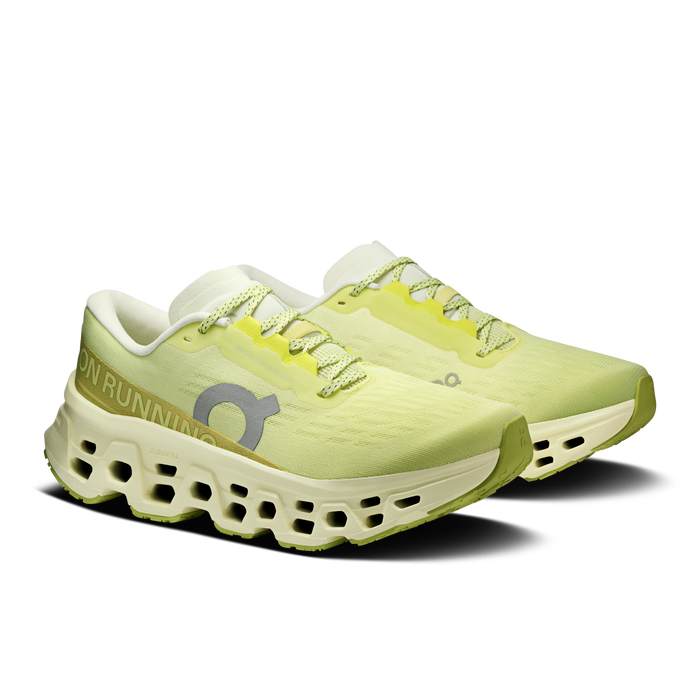 On Running Women's Cloudmonster 3 Wide Shoes - Limelight / Seedling