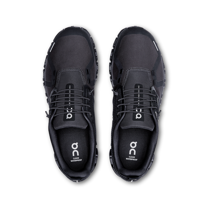 On Running Men's Cloud 6 Waterproof Shoes - Black / Black - Just For Sports