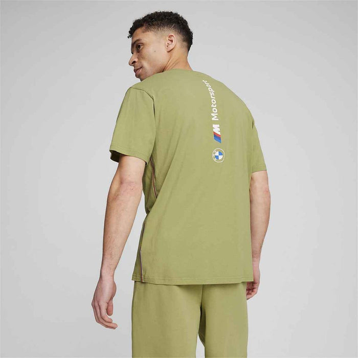 Puma Men's BMW Motorsport Tee Shirt - Olive Green