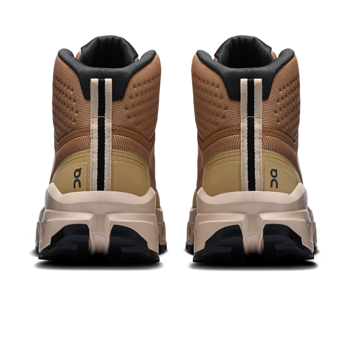 On Running Women's Cloudrock Mid Waterproof Shoes - Sphinx / Sand