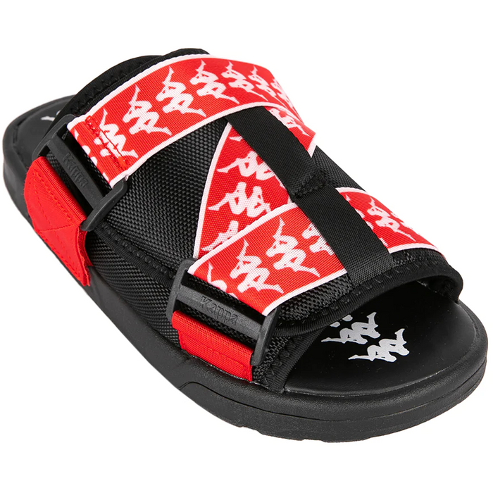 Kappa 222 Banda Mitel 1 Sandals - Black / Red / White