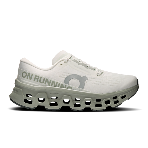 On Running Women's Cloudmonster 3 Shoes - Ivory / Tin - Just For Sports