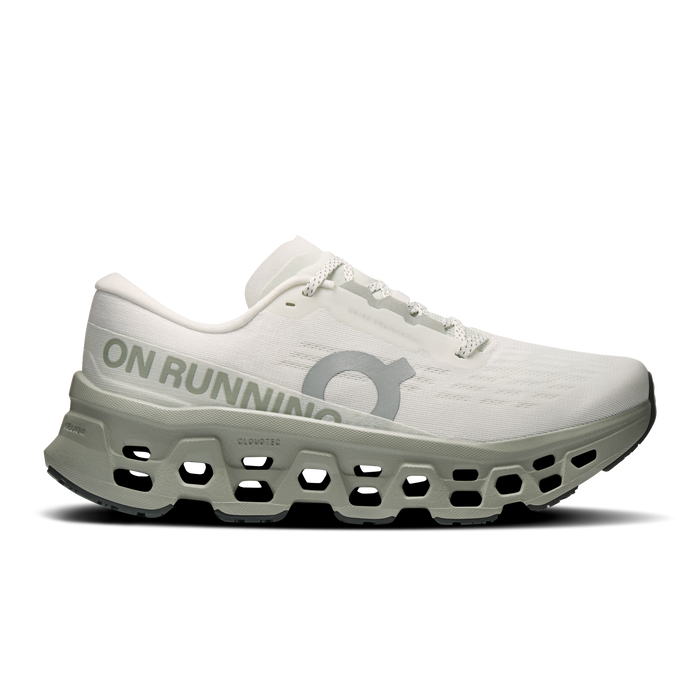 On Running Women's Cloudmonster 3 Shoes - Ivory / Tin - Just For Sports