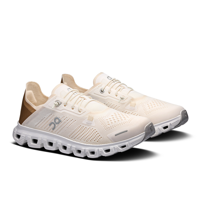 On Running Women's Cloud 6 Coast Shoes - Gardenia / Sphinx