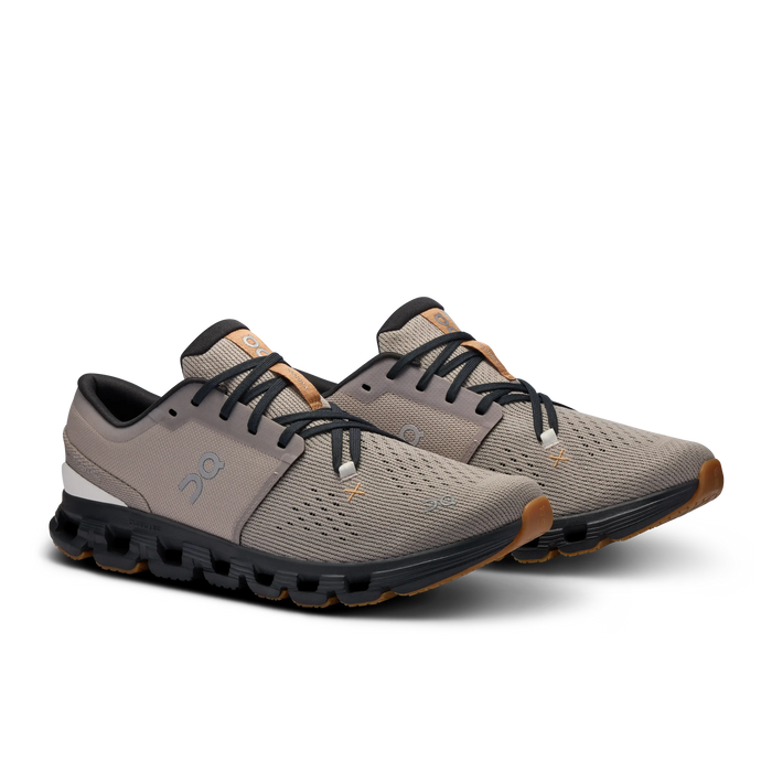 On Running Men's Cloud X 4 Shoes - Fog / Black