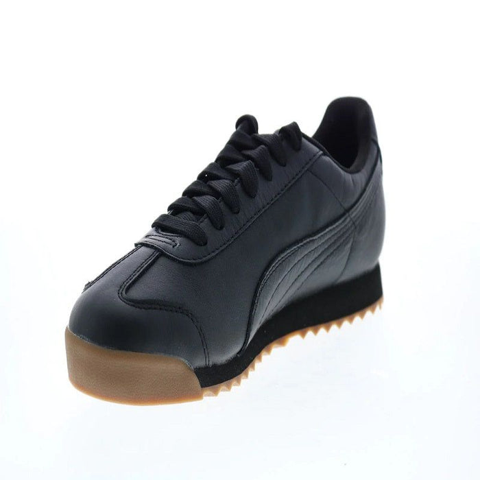 Puma Roma Classic Gum 36640802 Mens Black Leather Lifestyle Sneakers Shoes