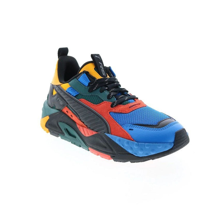 Puma RS Trck Color 39157601 Mens Blue Canvas Lifestyle Sneakers Shoes