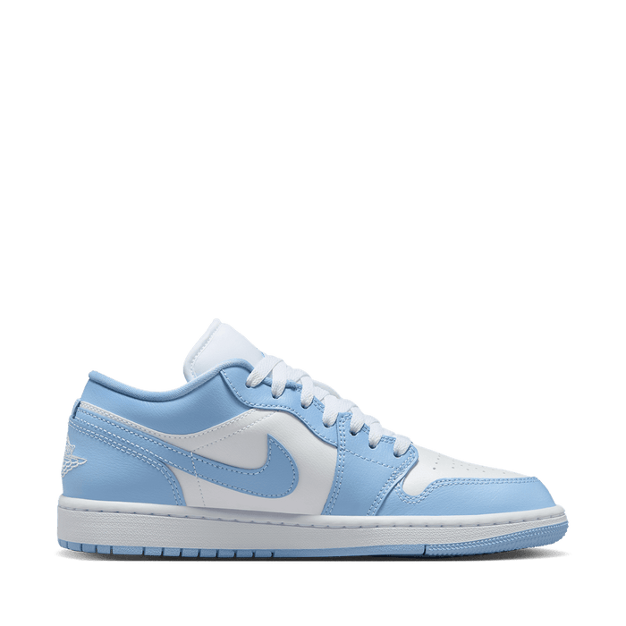 Nike Women's Air Jordan 1 Low Shoes - White / Aluminum Nike Women's Air Jordan 1 Low Shoes - White / Aluminum