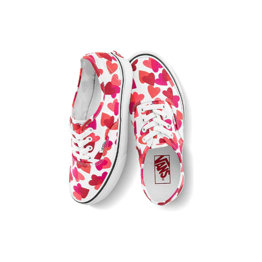 Vans Authentic Valentine Hearts Shoes - White / Red