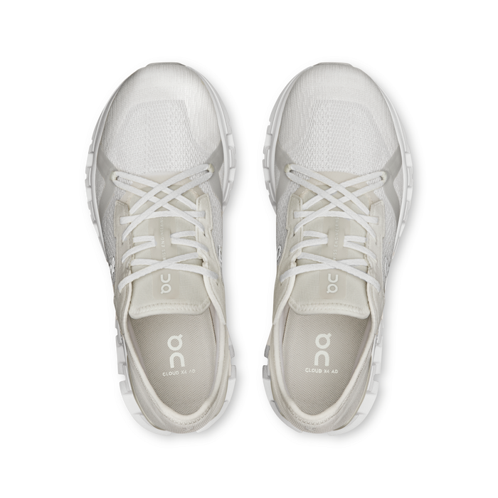 On Running Women's Cloud X 4 Ad Shoes - White / Wolf - Just For Sports