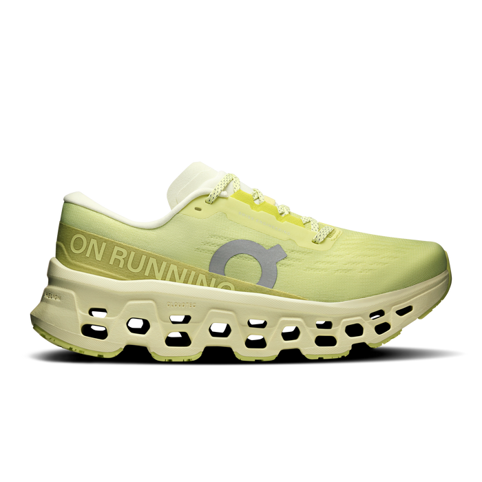 On Running Women's Cloudmonster 3 Wide Shoes - Limelight / Seedling