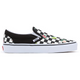 Vans Unisex Classic Slip On Fruit Checkerboard Shoes - Black / White