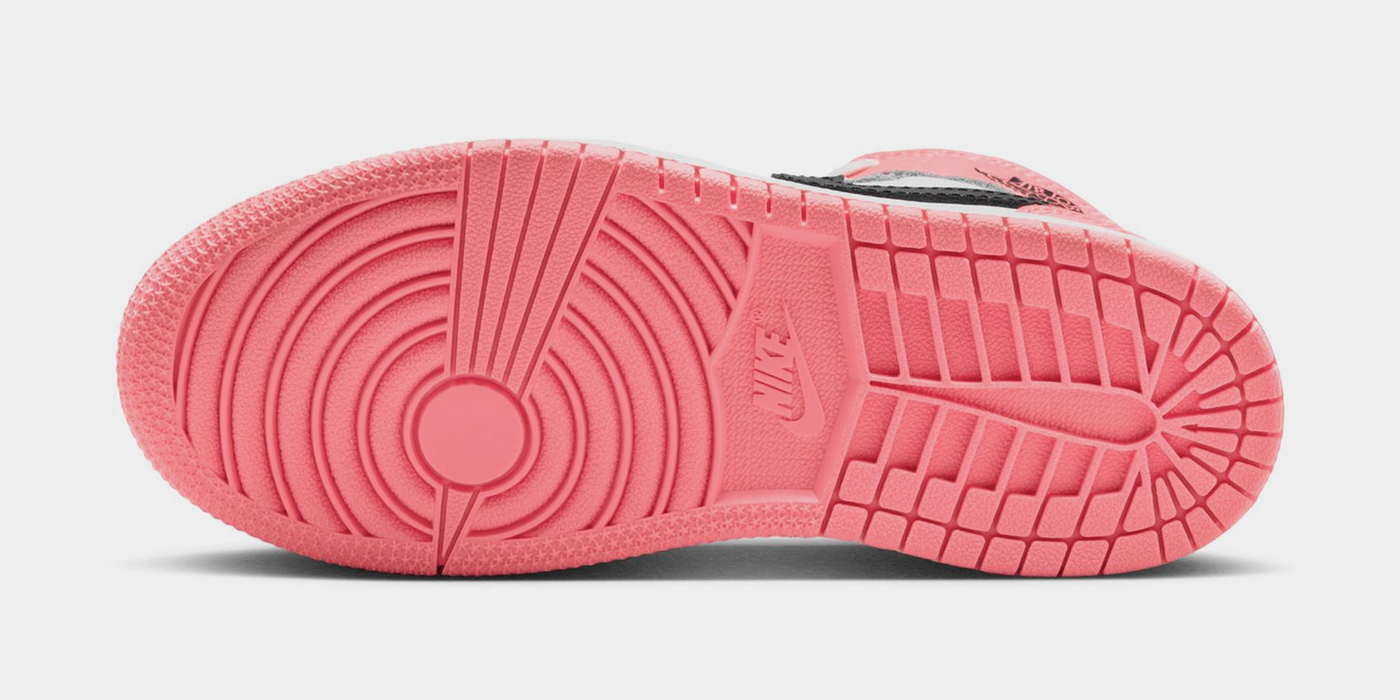 Nike Kids' Jordan 1 Mid Pink Gaze Shoes - Pink Gaze / Pearl Pink / White - Just For Sports