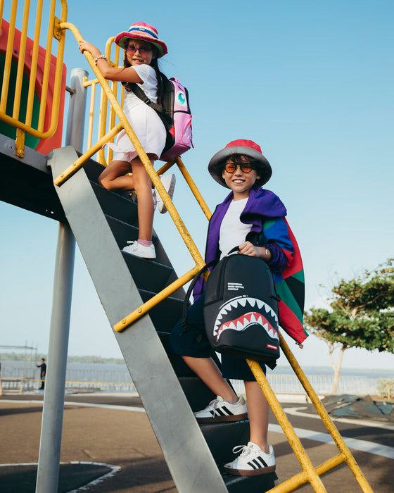 Sprayground Mini Dlx Backpack - Sharks Central Bubble Shark Bag - Just For Sports