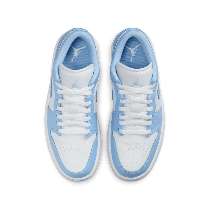 Nike Women's Air Jordan 1 Low Shoes - White / Aluminum Nike Women's Air Jordan 1 Low Shoes - White / Aluminum