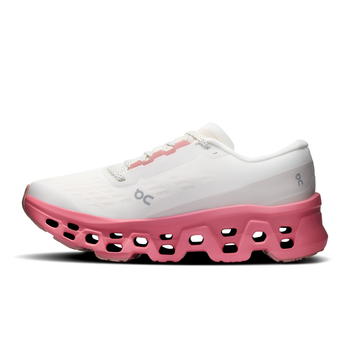 On Running Women's Cloudmonster 3 Shoes - Ivory / Camellia