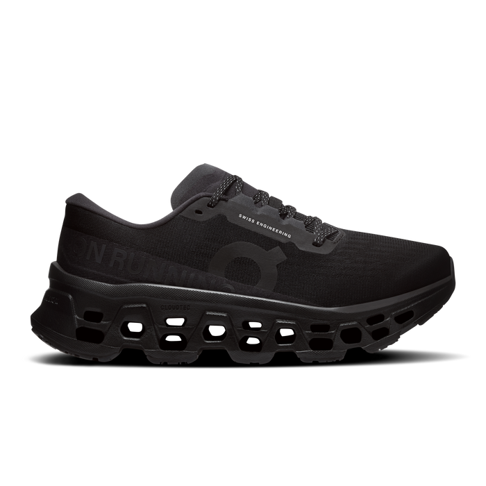 On Running Women's Cloudmonster 3 Shoes - Black / Black