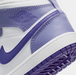 Nike Kids' Air Jordan 1 Mid Shoes - Dusty Amethyst / White / Court Purple - Just For Sports