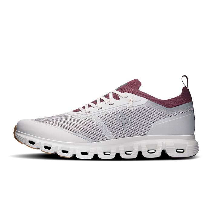 On Running Men's Cloud 6 Versa Shoes - Silver / Maroon