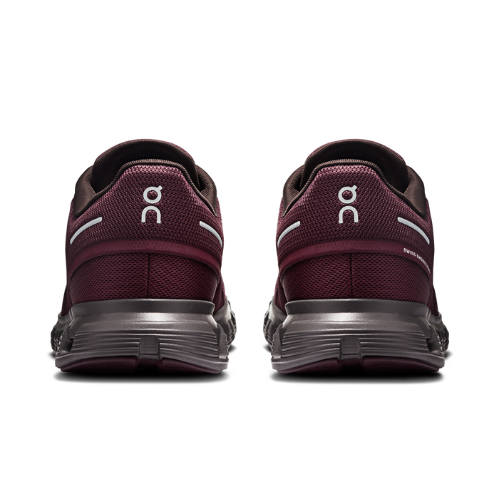 On Running Men's Cloud 6 Shoes - Mulberry / Pebble - Just For Sports
