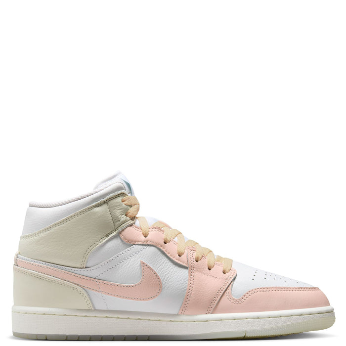 Nike Men's Jordan 1 Mid Se Shoes - White / Sea Glass / Glacier Blue / Guava Ice - Just For Sports