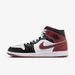 Nike Men's Air Jordan 1 Mid Shoes - White / Black / Dark Pony - Just For Sports