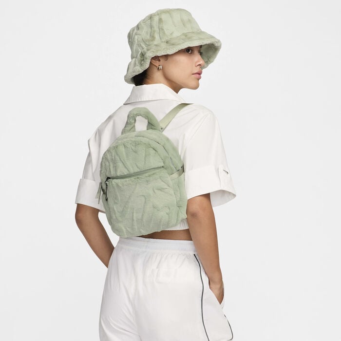 Nike Women's Nike Sportswear Futura Faux Fur Mini Backpack - Jade Horizon