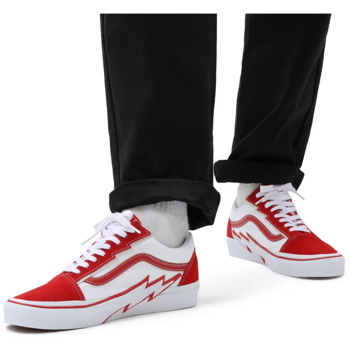 Vans Old Skool Bolt Shoes - Red / White
