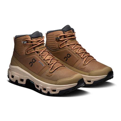 On Running Women's Cloudrock Mid Waterproof Shoes - Sphinx / Sand - Just For Sports