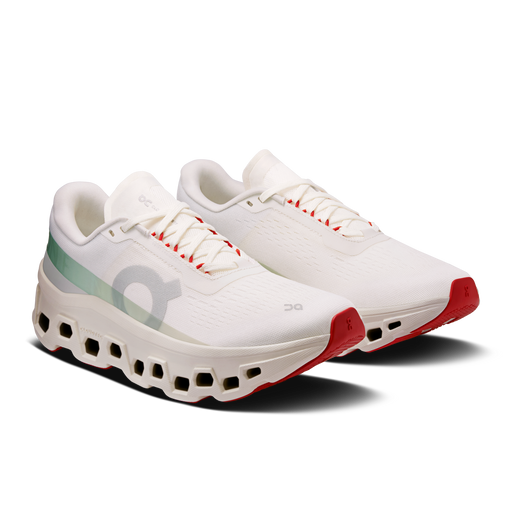 On Running Women's Cloudmonster 1 Shoes - Ivory / Creek - Just For Sports