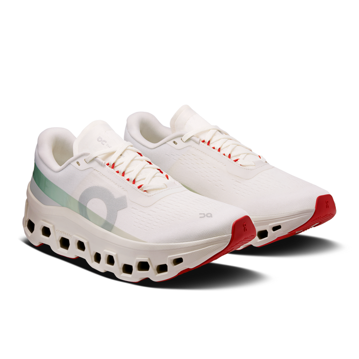 On Running Women's Cloudmonster 1 Shoes - Ivory / Creek - Just For Sports