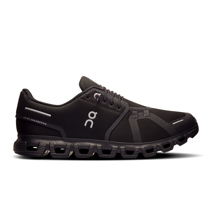 On Running Men's Cloud 6 Wide Shoes - Black / Black - Just For Sports