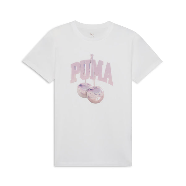 Puma Women's Cherry Tee - White / Pink - Just For Sports
