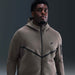 Nike Men's Tech Fleece Windrunner Fz Jacket - Cave Stone / Black - Just For Sports