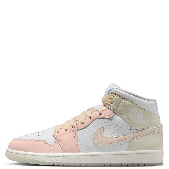 Nike Men's Jordan 1 Mid Se Shoes - White / Sea Glass / Glacier Blue / Guava Ice - Just For Sports