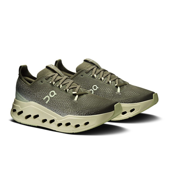 On Running Men's Cloudsurfer Max Wide Shoes - Olive / Seedling