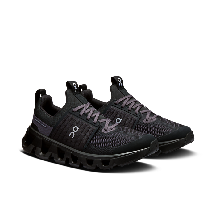On Running Kids' Cloudswift Youth Shoes - Black / Eclipse