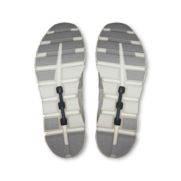 On Running Men's Cloud 6 Waterproof Shoes - Pelican / Ghost - Just For Sports