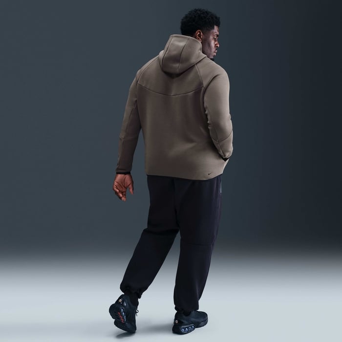 Nike Men's Tech Fleece Windrunner Fz Jacket - Cave Stone / Black - Just For Sports