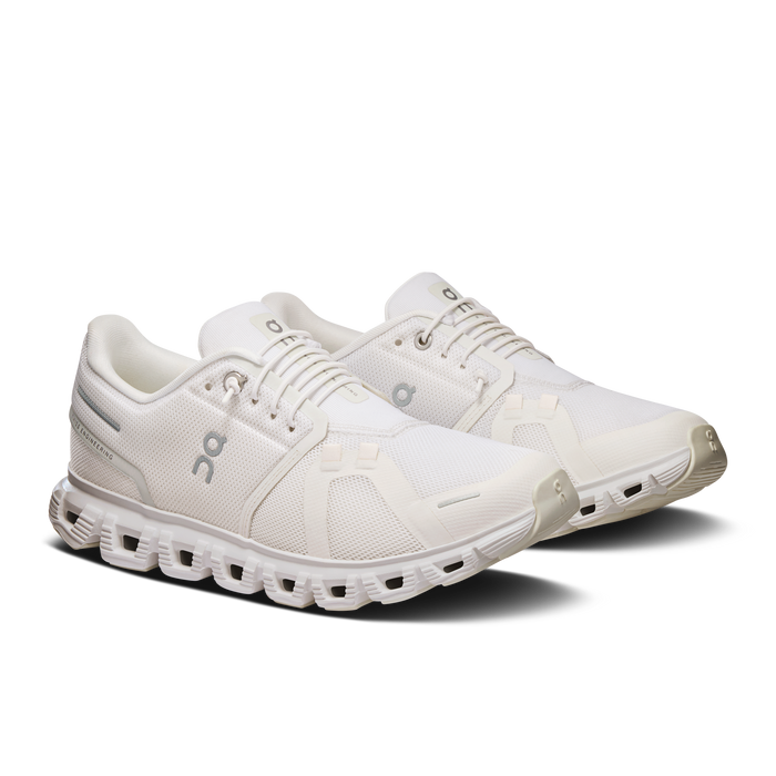 On Running Women's Cloud 6 Wide Shoes - White / White - Just For Sports