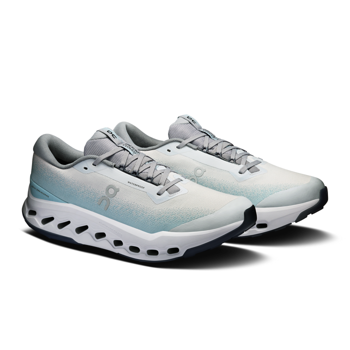 On Running Men's Cloudsurfer Trail 2 Waterproof Shoes - Glacier / Tide